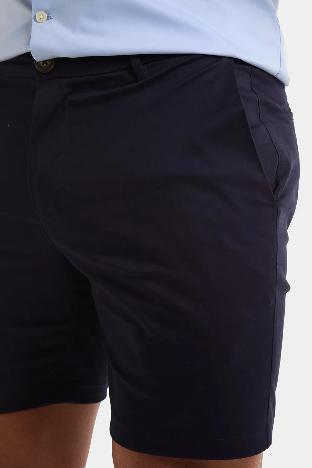 Athletic Fit Chino Shorts 7'' in Navy