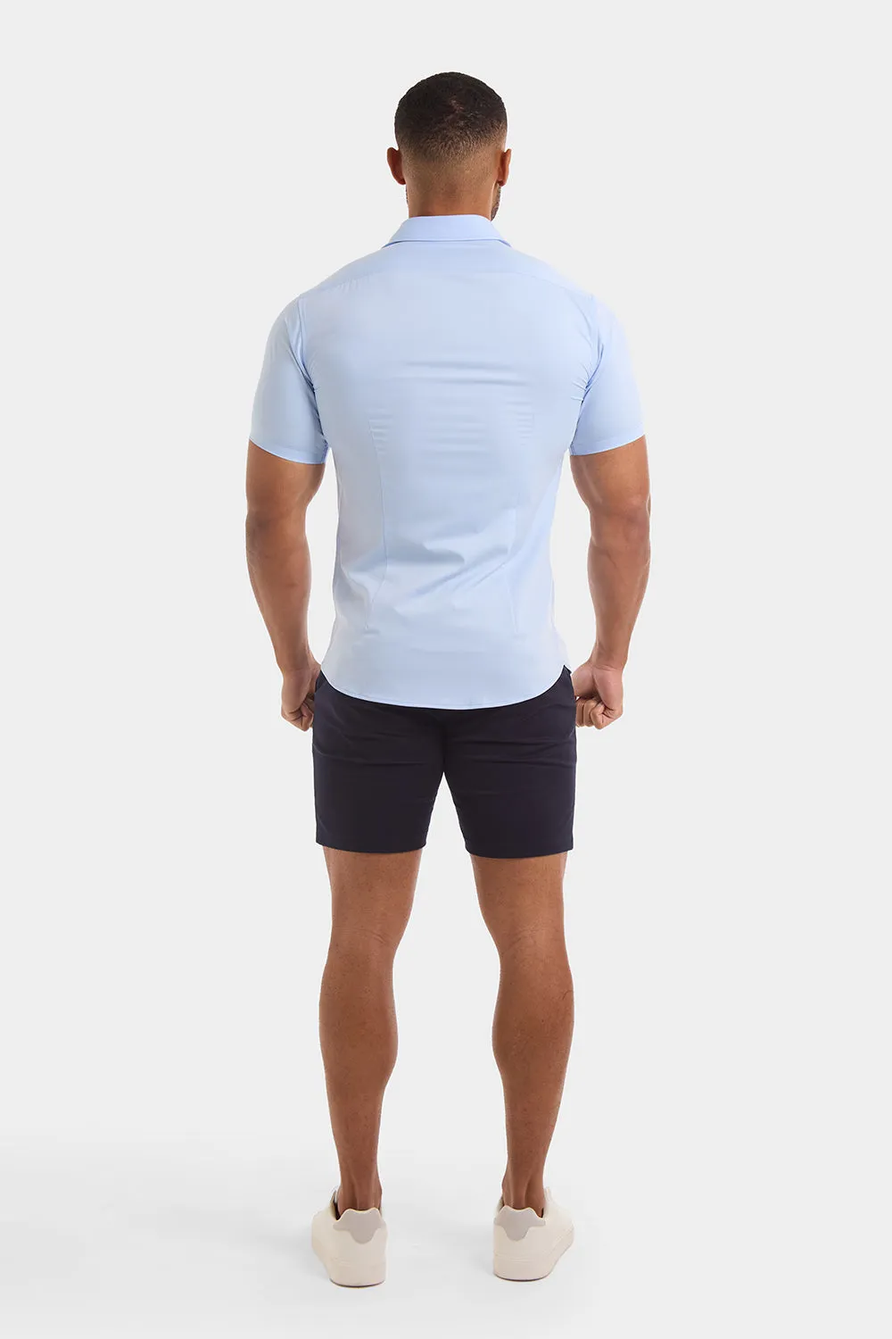 Athletic Fit Chino Shorts 7'' in Navy