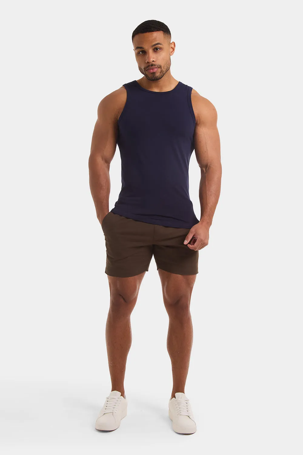 Athletic Fit Vest in True Navy