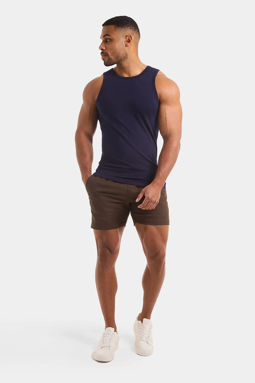 Athletic Fit Vest in True Navy