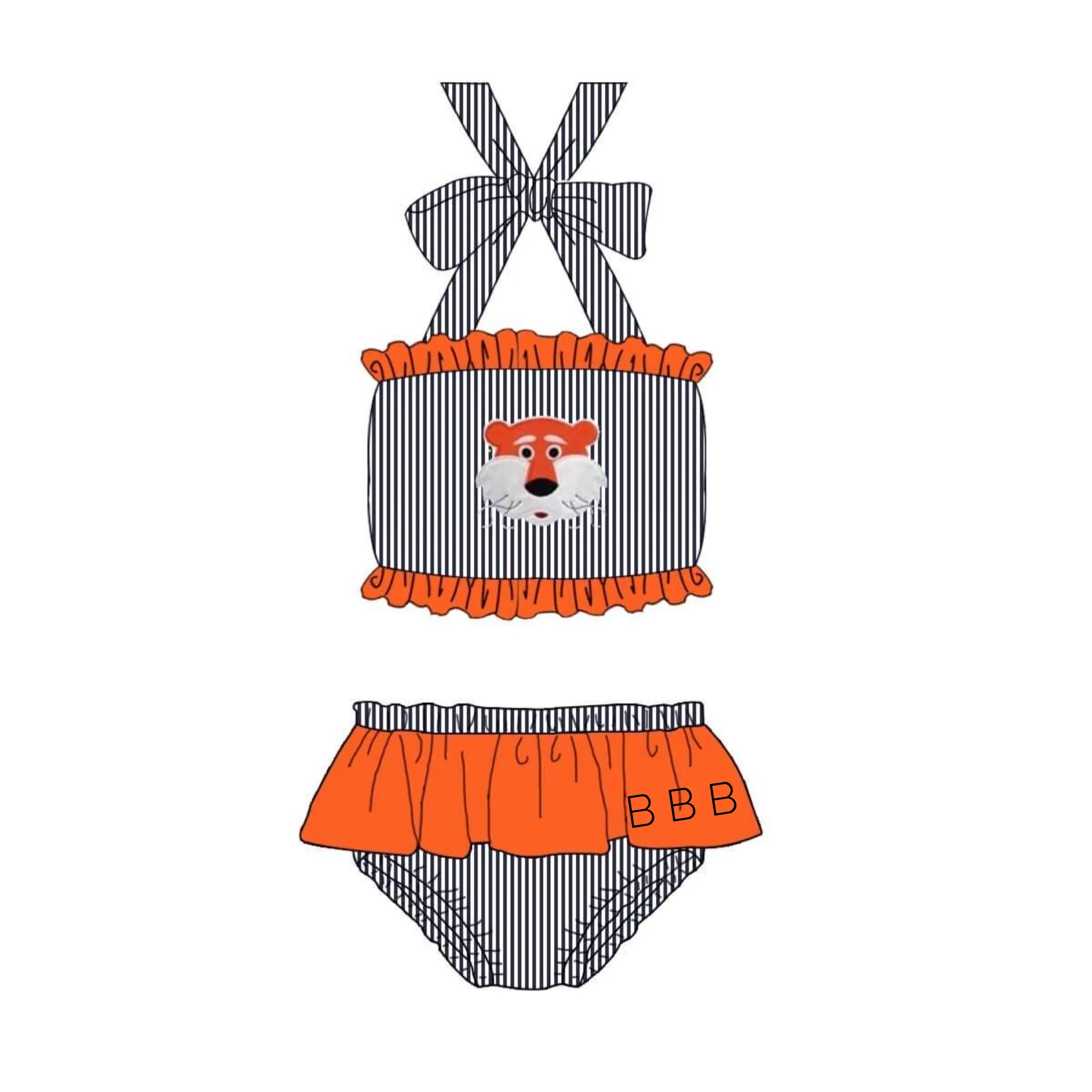 Go Tigers (Blue   Orange) Swim - IN STOCK