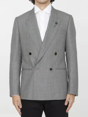 Lardini Double-breasted Wool Jacket
