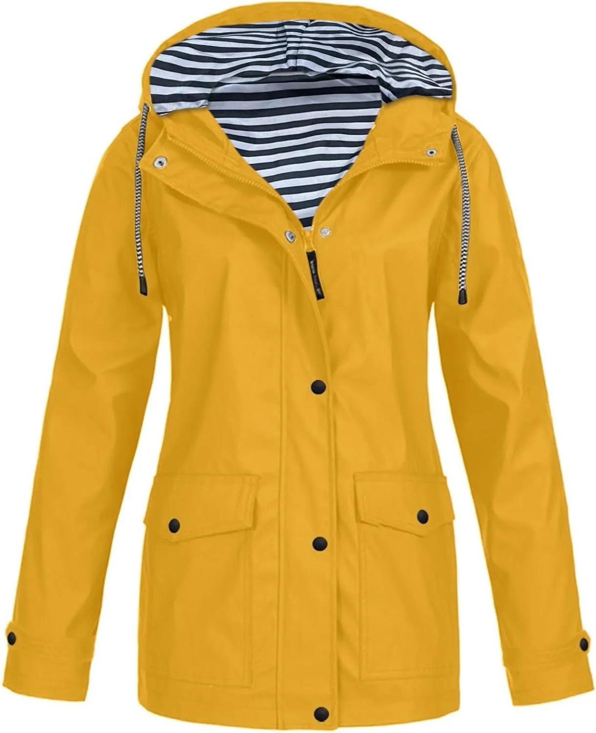 LCMTWX Windbreaker Long Rain Jacket Jacket Windproof Outdoor Coat Plus Women's Coat Fashion 2023 Long Sleeve Rain Jacket