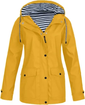 LCMTWX Windbreaker Long Rain Jacket Jacket Windproof Outdoor Coat Plus Women's Coat Fashion 2023 Long Sleeve Rain Jacket