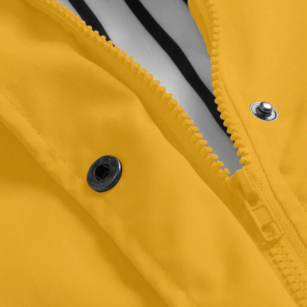 LCMTWX Windbreaker Long Rain Jacket Jacket Windproof Outdoor Coat Plus Women's Coat Fashion 2023 Long Sleeve Rain Jacket