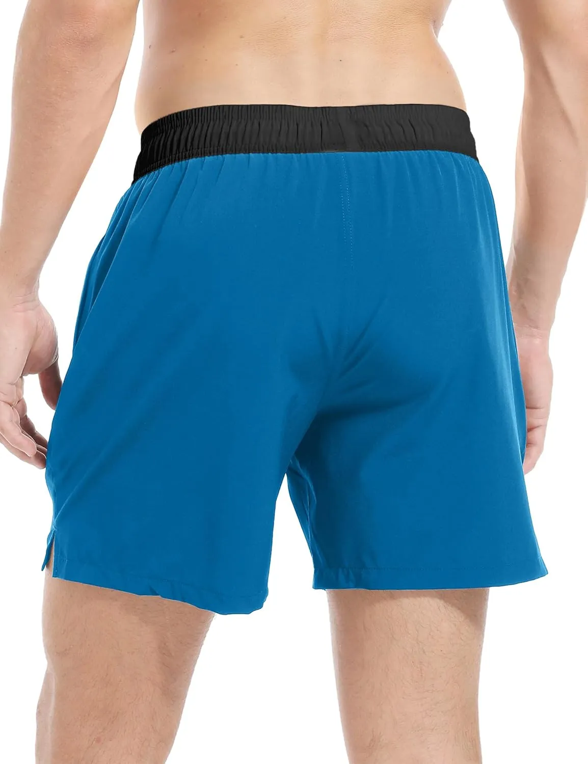 Men's Gym Shorts 5 Inch Lightweight Athletic Quick Dry Workout 2 in 1 Shorts Mesh Running Athletic Shorts Hiking