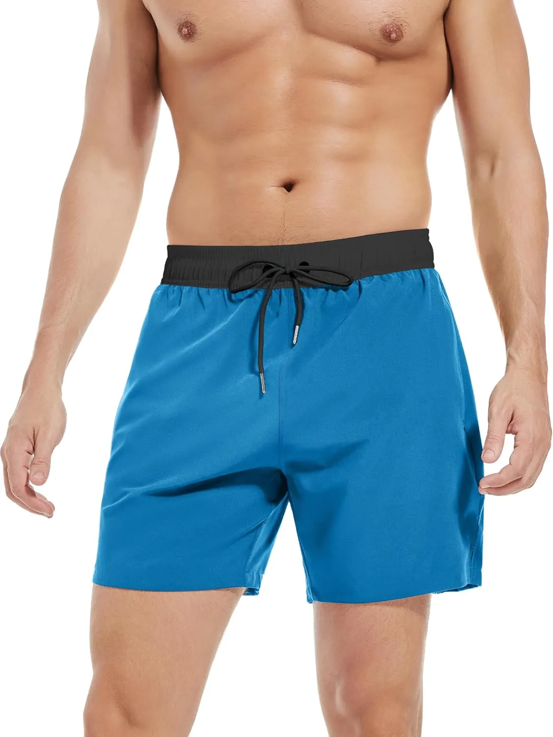 Men's Gym Shorts 5 Inch Lightweight Athletic Quick Dry Workout 2 in 1 Shorts Mesh Running Athletic Shorts Hiking