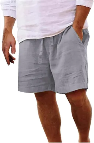 Mens Shorts Casual Men's Sports Shorts Beach Shorts Casual Cotton Linen Shorts Men Short Men Casual Fishing Shorts