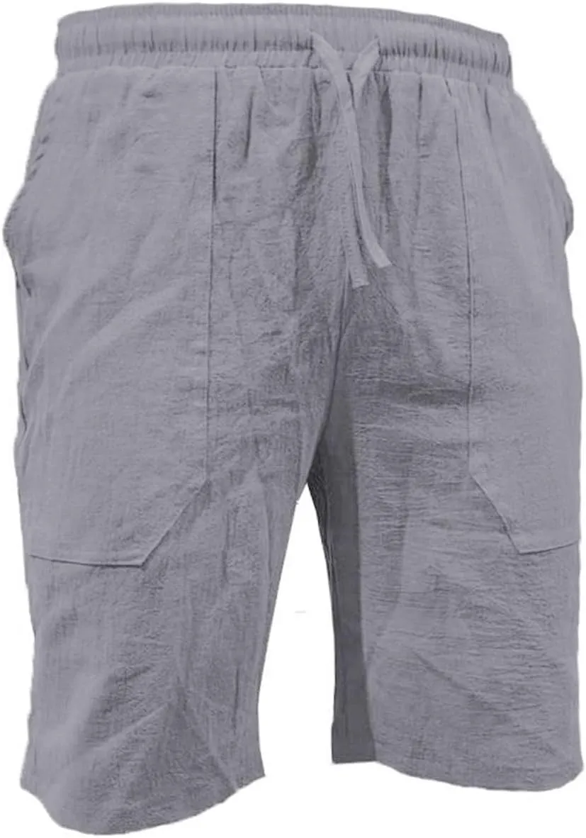 Mens Shorts Casual Men's Sports Shorts Beach Shorts Casual Cotton Linen Shorts Men Short Men Casual Fishing Shorts