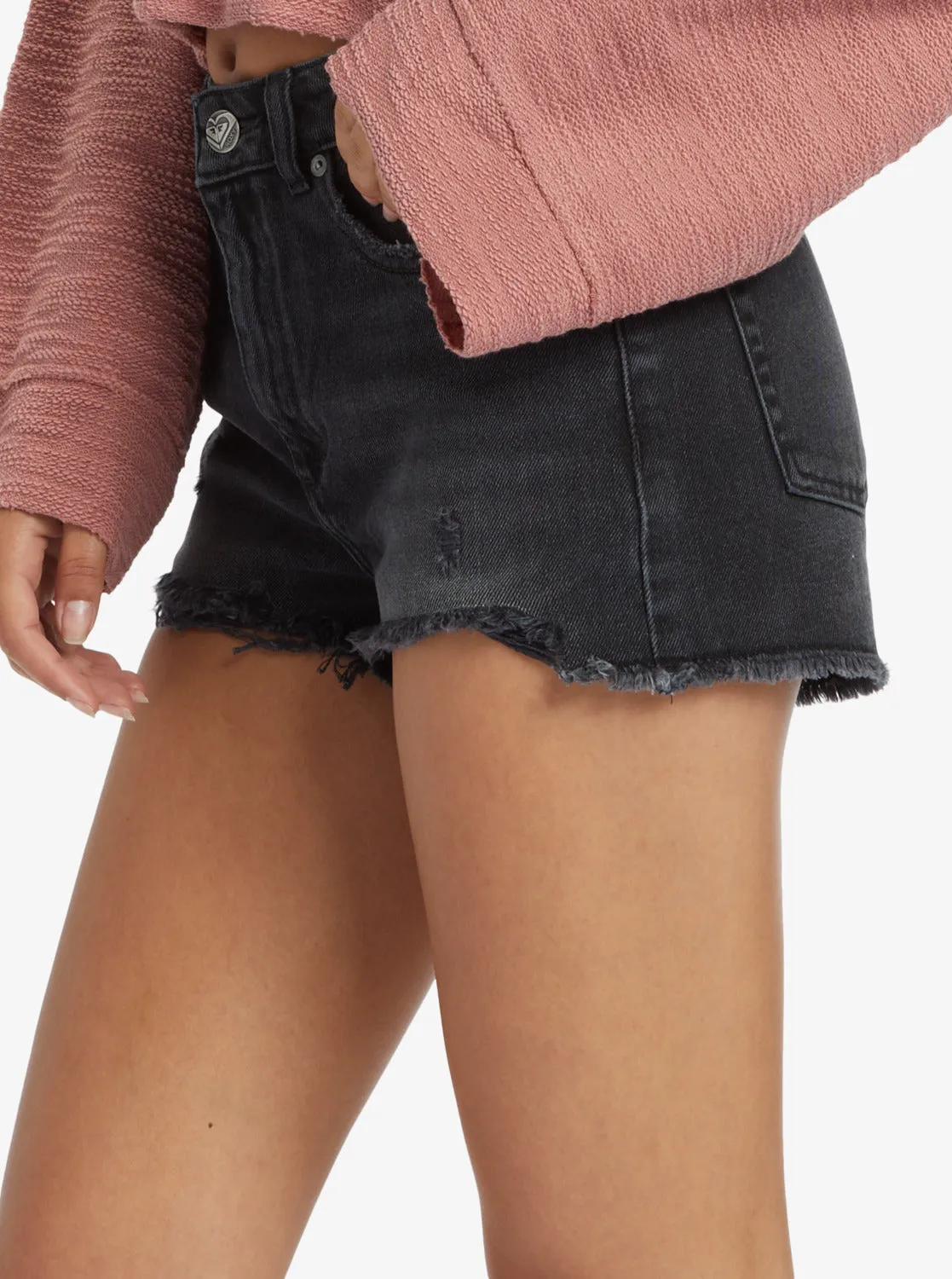 New Swell Denim Shorts - Anthracite