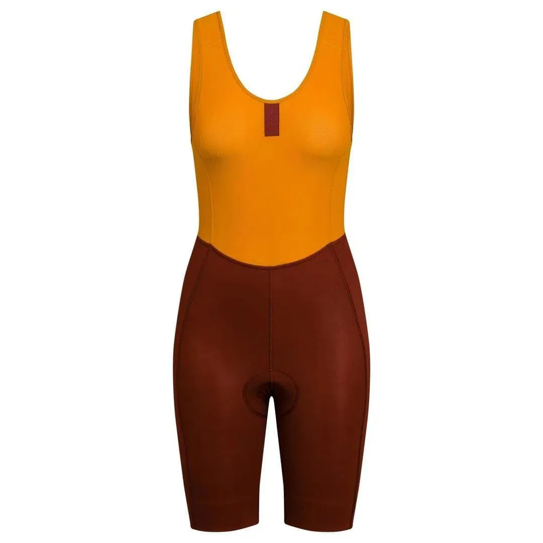 RAPHA Classic Women Bib Shorts - Brick/Mustard