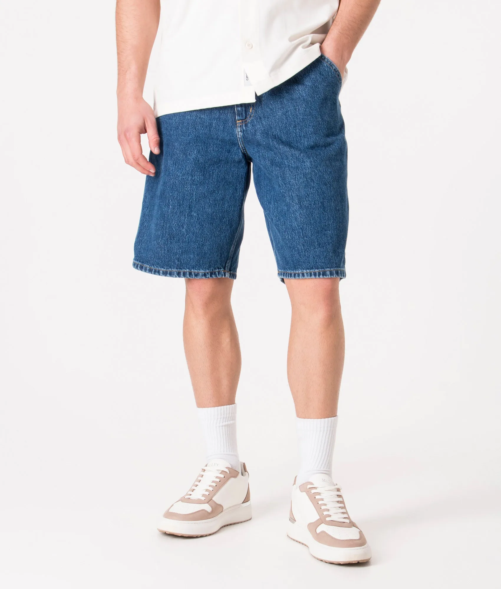 Relaxed Fit Single Knee Shorts