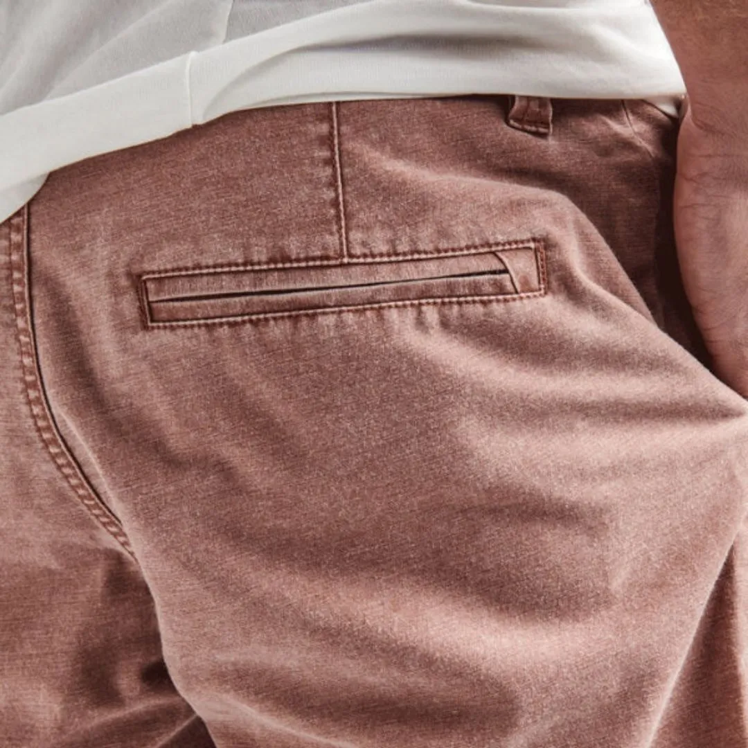 Roark Porter Wash 17" Chino Shorts - Russet