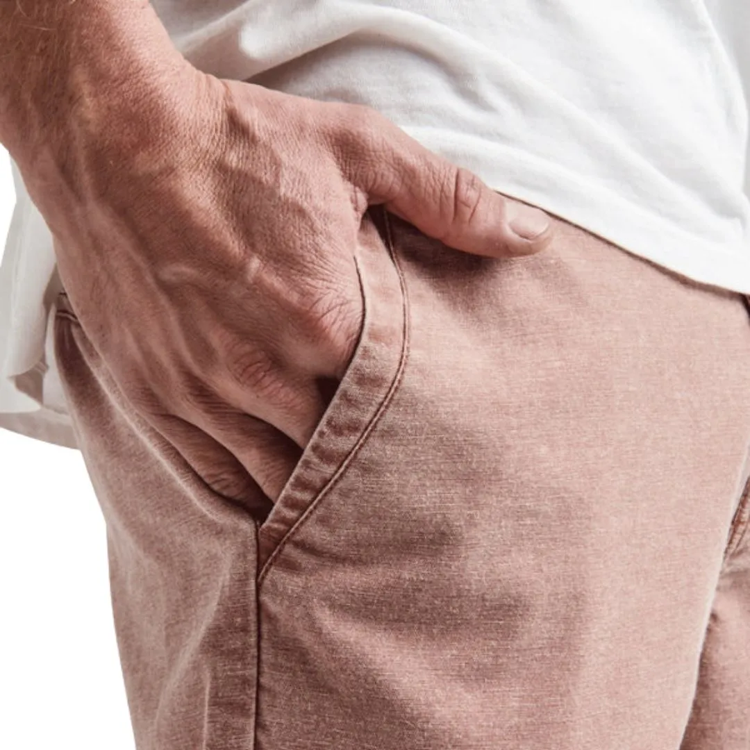 Roark Porter Wash 17" Chino Shorts - Russet