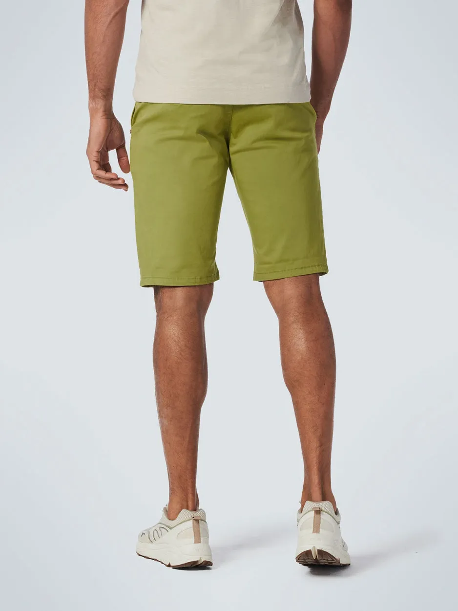 Short Chino Garment Dyed Twill Stretch | Light Green