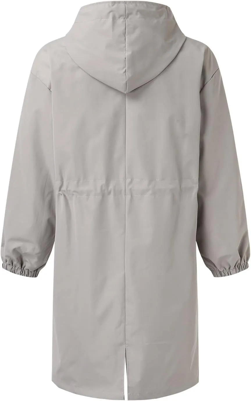 Women Winter Wool Blend Camel Mid-Long Coat Notch Double-Breasted Lapel Jacket Outwear