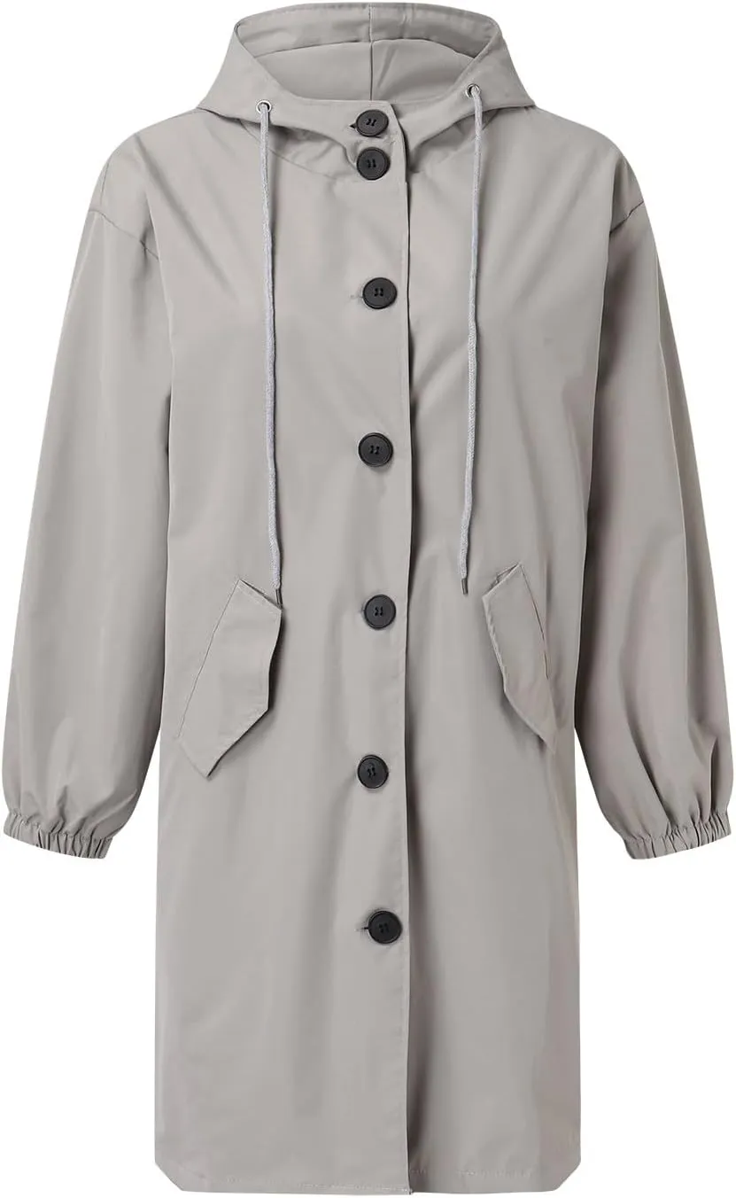 Women Winter Wool Blend Camel Mid-Long Coat Notch Double-Breasted Lapel Jacket Outwear