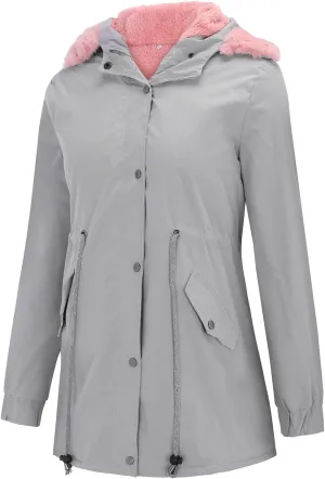 Women Winter Wool Blend Camel Mid-Long Coat Notch Double-Breasted Lapel Jacket Outwear